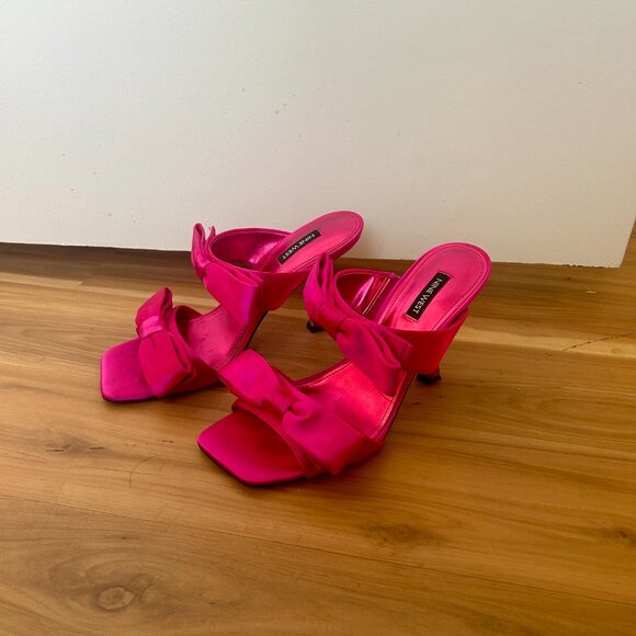 Nine West Two Strap Square Toe Heels Size 8.5M - Picture 6 of 6